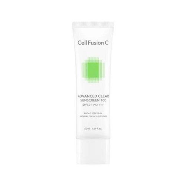 Kremas nuo saulės riebiai, mišriai veido odai „Advanced Clear Sunscreen 100 SPF 50+/PA++++“, 50ml