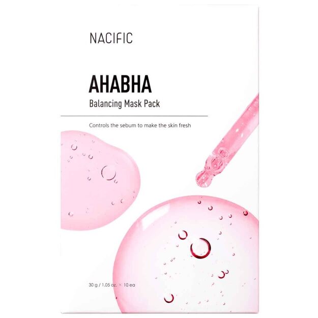 NACIFIC AHA/BHA Balancing Mask balansuojanti lakštinė veido kaukė