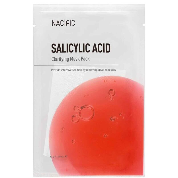 NACIFIC Salicylic Acid Clarifying Mask lakštinė veido kaukė su salicilo rūgštimi