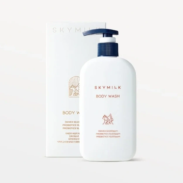 SKYMILK „Prebiotics & Postbiotics Body Wash” kūno prausiklis